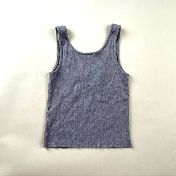 Brandy Melville Gray Ribbed Tank - Picture 3 of 3